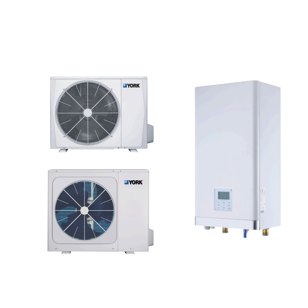 Pompa de caldura aer-apa split YORK, hidrobox, incalzire/racire, 16KW, resistant electrica 6-9KW, 380V